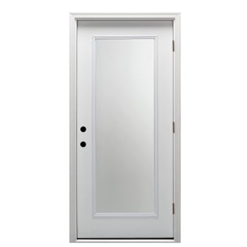 Image for Mmi Door 30"X80" Classic LH Full-Lite Clear Steel Prehung Front Door, Brickmould from HD Supply