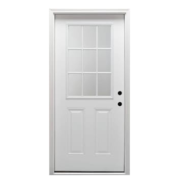 Image for Mmi Door 32"X80" LH 9-Lite Clear Glass Prehung Front Door On 4-9/16" Frame from HD Supply
