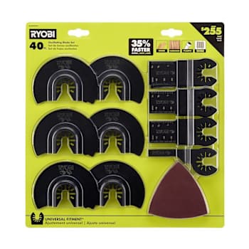 Ryobi Multi-Material Oscillating Blade Set, Package Of 40