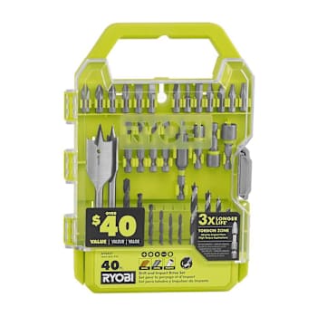 Ryobi Drill And Impact Drive Kit, Package Of 40