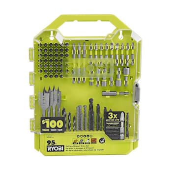 Ryobi Drill And Impact Drive Kit, 95 Piece