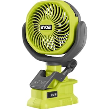 Image for Ryobi One+ 18v Cordless 4" Clamp Fan - Tool Only from HD Supply