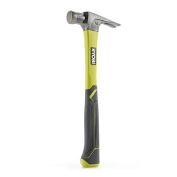 Ryobi 16 Oz. Fiberglass Hammer, Straight Claw