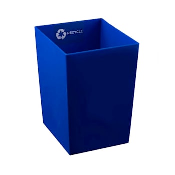 Hapco Dual Chamber Resin Liner Blue With Recycle Decal Package Of 6