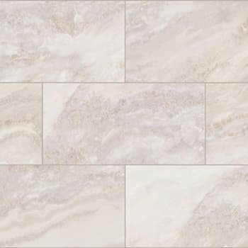 Lifeproof Tile, 22 Mil, 18.5" X 37", Eglise Marble, Case Of 4