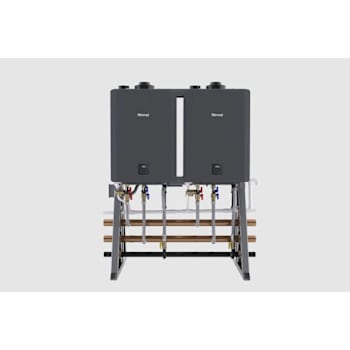 Rinnai Trs Interior Free Standing 3-Unit Tankless Water Heater System Trs03cxin
