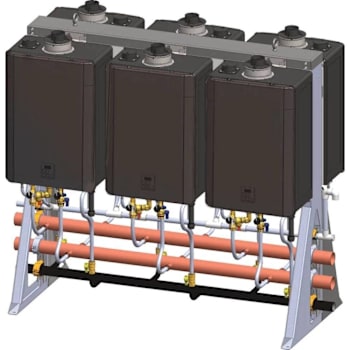 Image for Rinnai Trs Interior Free Standing 6-Unit Tankless Water Heater System Trs06cxin from HD Supply