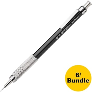Pentel Graphgear 500 Mechanical Pencils Package Of 6