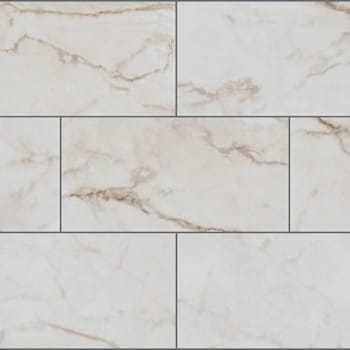 Lifeproof Tile, 12 Mil, 12" X 24", Vernon Marble, Case Of 10