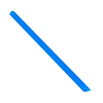 Bunzl Bdc8buxu1 Boba Straw Blue 8"Unwrapped Boxed Diagonal Cut Case Of 1050