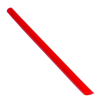 Bunzl Bdc8rdxu1 Boba Straw Red 8"Boxed Unwrapped Diagonal Cut Case Of 1050
