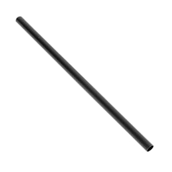 Bunzl F8bkxu24 Fat Straw Black 8"Boxed Unwrapped Case Of 2400
