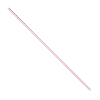 Bunzl S8rwsxu5 Collins Straw Wht/Red8" Boxed Unwrapped Case Of 5000