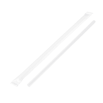 Bunzl J775clxa5 Jumbo Straw Clear7.75" Boxed Paper Wrapped Case Of 5000