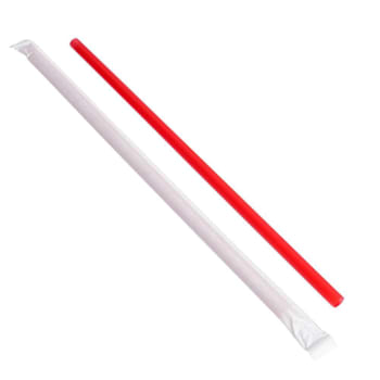 Bunzl G1025rdxa12 Giant Straw Red10.25" Boxed Paper Wrapped Case Of 1200