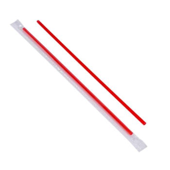 Bunzl S8rdgo5 Stirrer Red 8" Baggedpoly Wrapped Case Of 5000