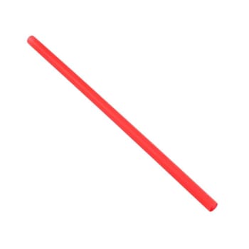 Bunzl F8rdxu24 Fat Straw Red 8"Boxed Unwrapped Case Of 2400