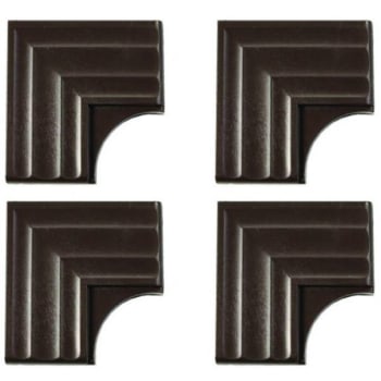 Image for MirrEdge™ Cherry Walnut Contemporary Corner Plates, Package Of 40 from HD Supply