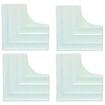 Image for MirrEdge™ Dove White Contemporary Corner Plates, Package Of 40 from HD Supply