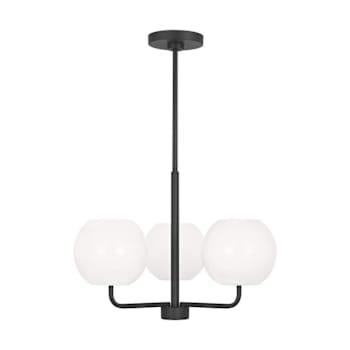 Image for Generation Lighting Rory 21" 3-Light Midnight Black Chandelier, Bulbs Included from HD Supply