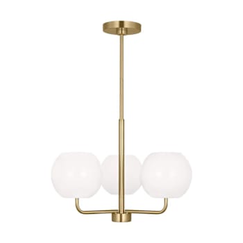 Generation Lighting Rory 21" 3-Light Satin Bronze Chandelier, Bulbs Included