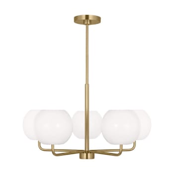 Generation Lighting Rory 26.875" 5-Light Satin Bronze Chandelier With Bulbs