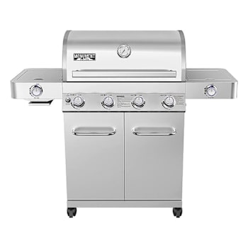 Monument Grills 4-Burner Propane Grill Stainless LED Controls Burners