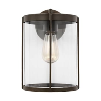 Image for Generation Lighting Luning 12 In. 1-Light Antique Bronze Wall Lantern from HD Supply