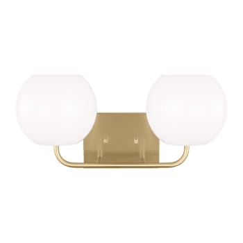 Image for Generation Lighting Rory 2-Light Satin Bronze Vanity Light, Opal Glass from HD Supply