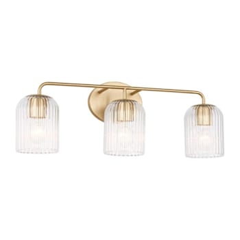 Image for Generation Lighting Eisele 33.75" 4-Light Matte White Vanity Light, Clear Ribbed from HD Supply