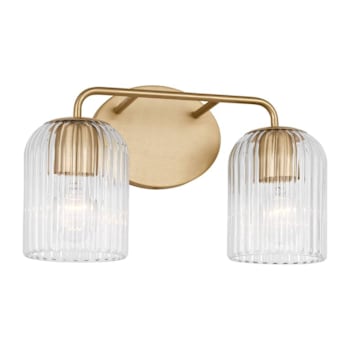 Image for Generation Lighting Eisele 24" 3-Light Matte White Vanity Light, Clear Ribbed from HD Supply