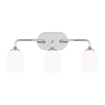 Image for Generation Lighting Emile 22" 3-Light Chrome Vanity Light With Bulbs from HD Supply