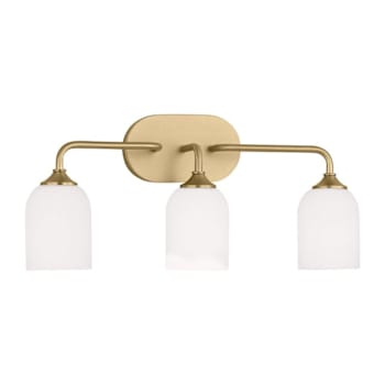 Image for Generation Lighting Emile 22" 3-Light Satin Brass Vanity Light With Bulbs from HD Supply