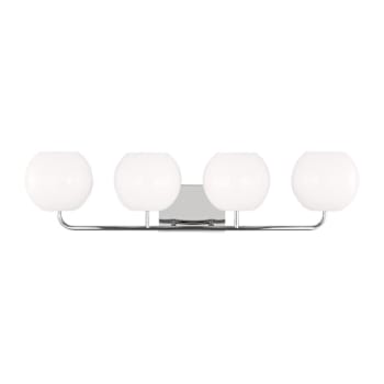 Image for Generation Lighting Rory 4-Light Chrome Vanity Light, Opal Glass from HD Supply
