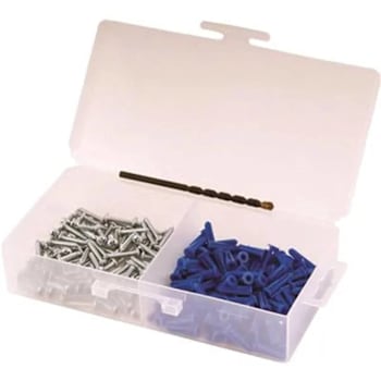 Image for Private Brand Unbranded Wall Anchors Kit With #10 Phillips Screws And Drill Bit from HD Supply