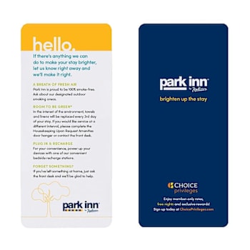 Rdi-Usa Guest Satisfaction Card - All In One - Park Inn Case Of 50