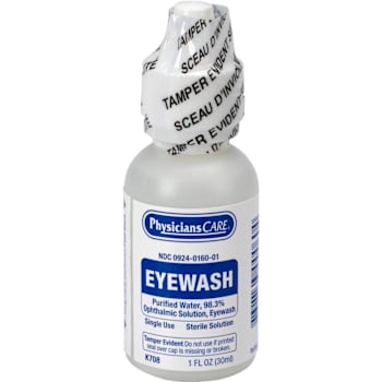 PhysiciansCare Eyewash Bottle Screw Cap 1oz. Case Of 144