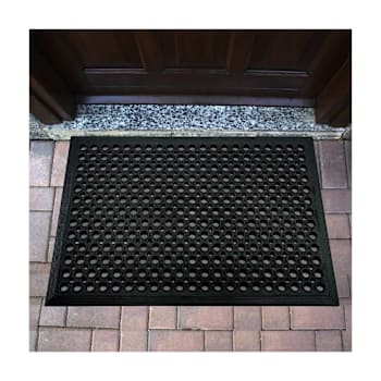 Floortex Doortex® Open-Top Black Anti-Fatigue Mat - 36" X 60"