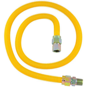 Eastman Yellow Coated Gas Supply Line 5/8"Od-1/2"Fip X 1/2"Mip X 48" Bag