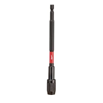 Milwaukee Shockwave Impact Duty 6" Magnetic Locking Bit Holder, 1/4" Hex