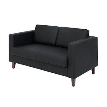 Flash Furniture Hercules Artemis Blck Loveseat With 2 Ac/1 Usb/1 Usb-C Ports