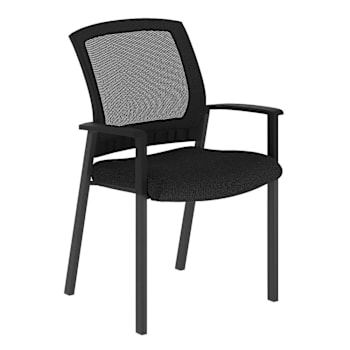 Image for Flash Furniture Hercules Black Mesh Side Chair With Arms And Black Steel Frame from HD Supply
