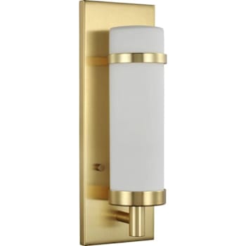 Image for Progress Lighting Hartwick 1-Light Satin Brass Wall Sconce from HD Supply