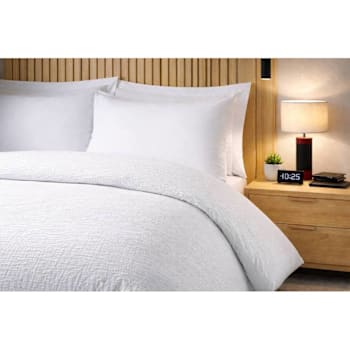 Image for Integra Fabrics Noor King Weave Puff Jacquard Top Sheet  108" X 110" Case Of 12 from HD Supply