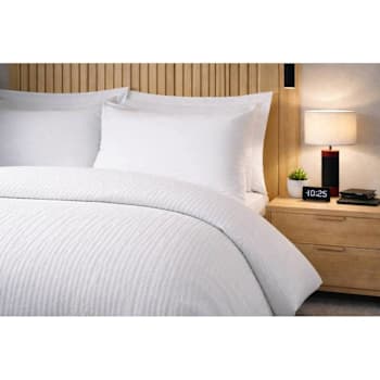 Image for Integra Fabrics Pinner Queen Decorative Top Sheet  96" X 100" Case Of 12 from HD Supply