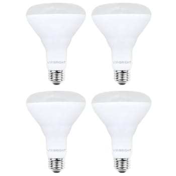 Image for Viribright 8.5 Watt Br30 LED Bulb, E26, Dimmable, 90 Cri, 4000k, Package Of 4 from HD Supply