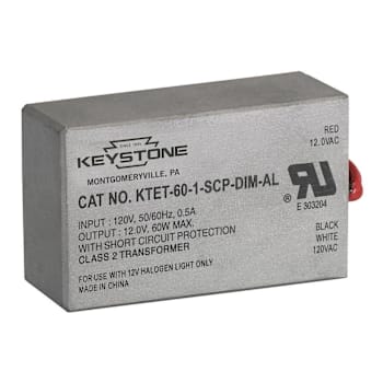 Image for Keystone Technologies 60w 120v Input 12v Output Class 2 Low-Voltage Transformer from HD Supply