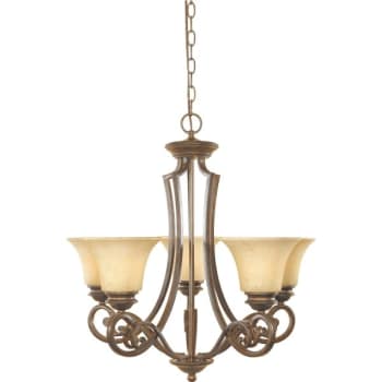 Image for Designers Fountain Mendocino 5-Light Hanging Indoor Chandelier (Glass) from HD Supply