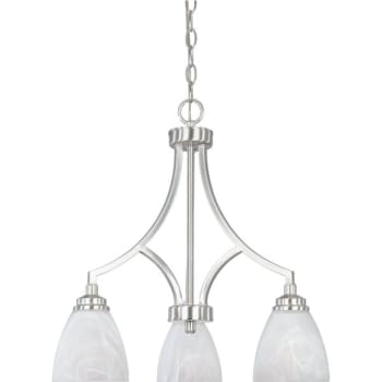 Image for Designers Fountain Tackwood 3-Light Hanging Indoor Chandelier (Glass) from HD Supply