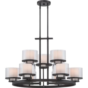 Image for Designers Fountain Fusion 9-Light Indoor Chandelier (Biscayne Bronze) from HD Supply